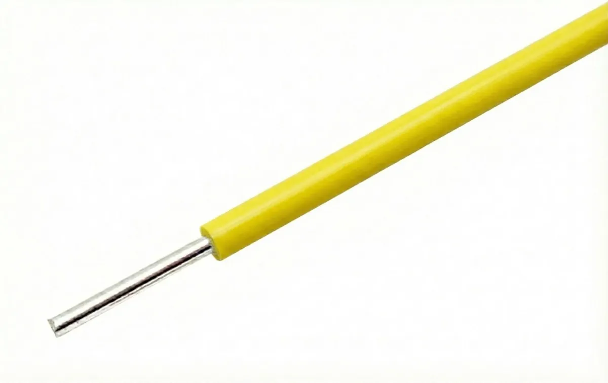 Gelber Draht mit massivem Kern 22AWG für Breadboards pro Meter