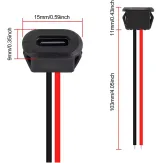 USB-C Einbaubuchse Chassis-Teil – 2