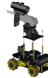 ACEBOTT Erweiterung Wasserballkanone für ESP32 Roboterwagen – 1