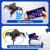 ACEBOTT Quadruped Bionische Spinnenroboter-Kit ESP8266 mit Arduino IDE und ACECode (Scratch) – 3