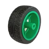 Rad mit Gummi für Roboter oder Smart Car Grün – 2