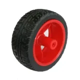 Rad mit Gummi für Roboter oder Smart Car Rot – 2