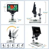 Digitale Mikroskop (1200x) mit verstellbarem 7 LCD-Bildschirm – 4