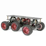 Schwarzes Offroad-Chassis mit 6-Radantrieb – 1