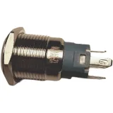 Druckknopf | Ein-Aus Self Lock | 12V LED Grün | RVS | 16mm – 3