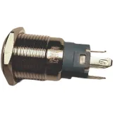 Druckknopf | Moment - Puls | 12V LED Blau | RVS | 16mm – 3