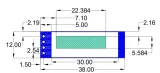 Mini OLED-Display weiß 0.91 inch 128x32 I2C – 4