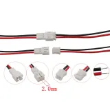 Micro JST PH 2-poliges Pigtail-Steckerset male female – 2