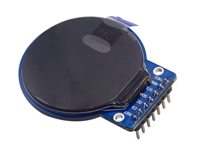 1,28″ rundes TFT LCD 240×240 (GC9A01, SPI) für Arduino