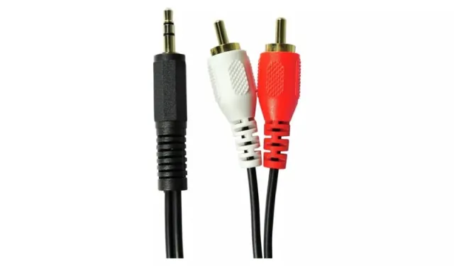 Mini Jack 3.5mm auf 2x Cinch RCA 15 meter