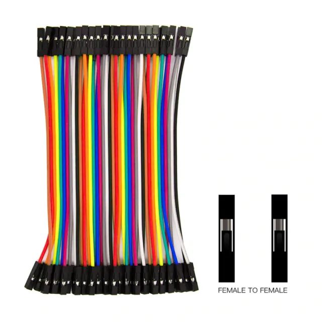 Dupont Jumper Kabel 40 Stück (Female-Female) 40cm Drahtbrücken für Breadboard