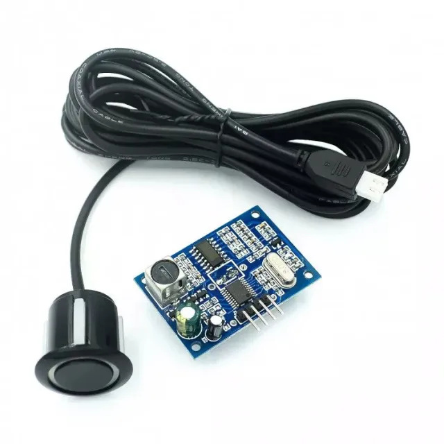 Ultraschallsensor Einbau schwarz SR04M-2 spritzwassergeschützt