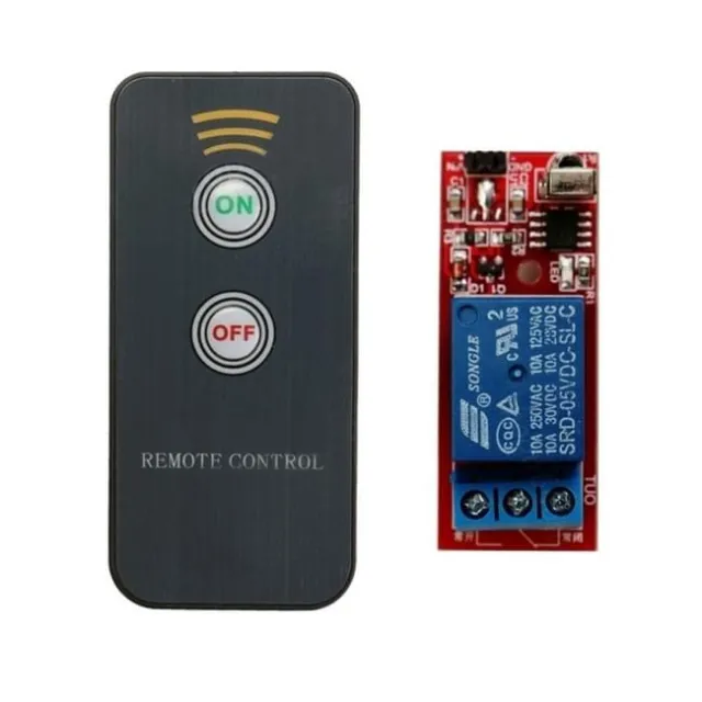 Infrarot-Relaismodul 5V mit Fernbedienung (inkl. Batterie) - 1 Kanal