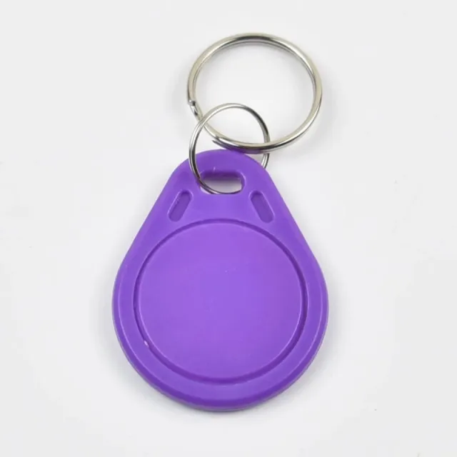 Lila | RFID-Tag Schlüsselanhänger Tropfen | 13,56Mhz | 1K S50 | Mifare Classic
