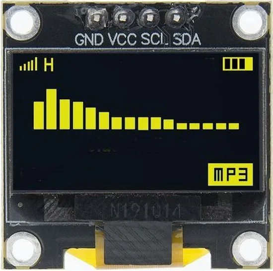 Mini OLED-Display gelb 0.96 inch 128x64 I2C