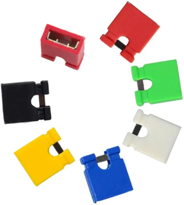 Jumper Cap 2 Pins 2,54mm (Gelb) für u. a. Arduino, Esp32 und Raspberry Pi