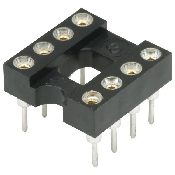 PCB 8 Way IC Socket runde Löcher
