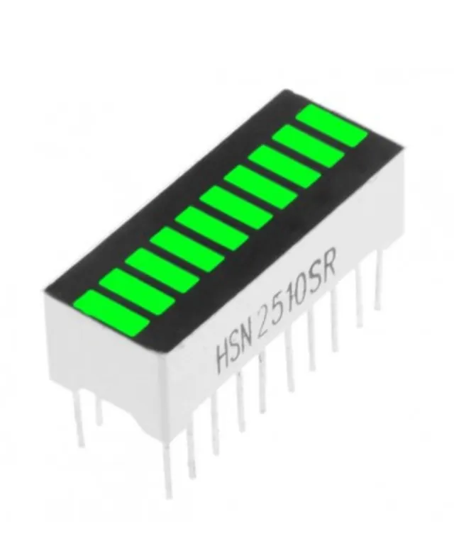 10-Segment-LED-Balken Grün
