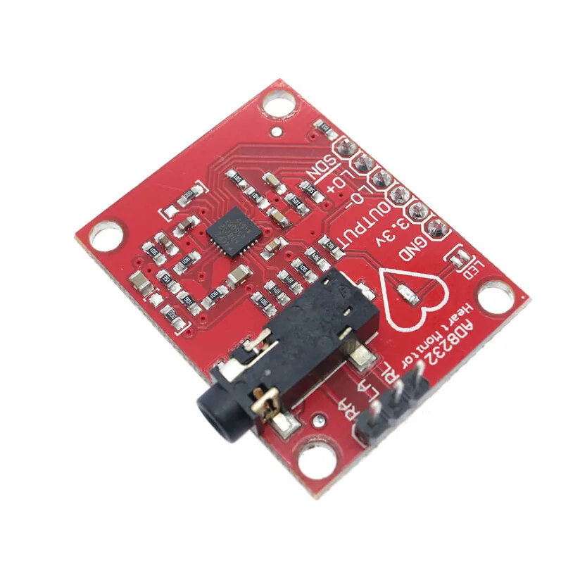 ECG Herzfrequenzmesser-Kit mit Elektrodenpads AD8232