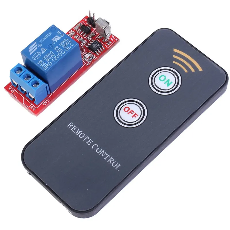 Infrarot-Relaismodul 12V mit Fernbedienung (inkl. Batterie) - 1 Kanal