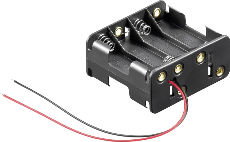8x AA Batteriehalter (Back-To-Back 12V)