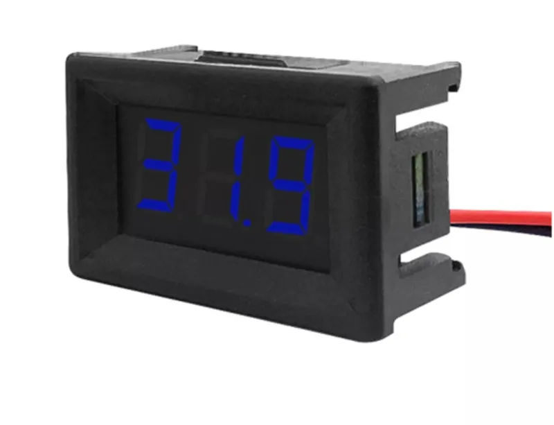 Voltmeter DC 3,5V-30V -  Blau, 0.56 inch, Einbau