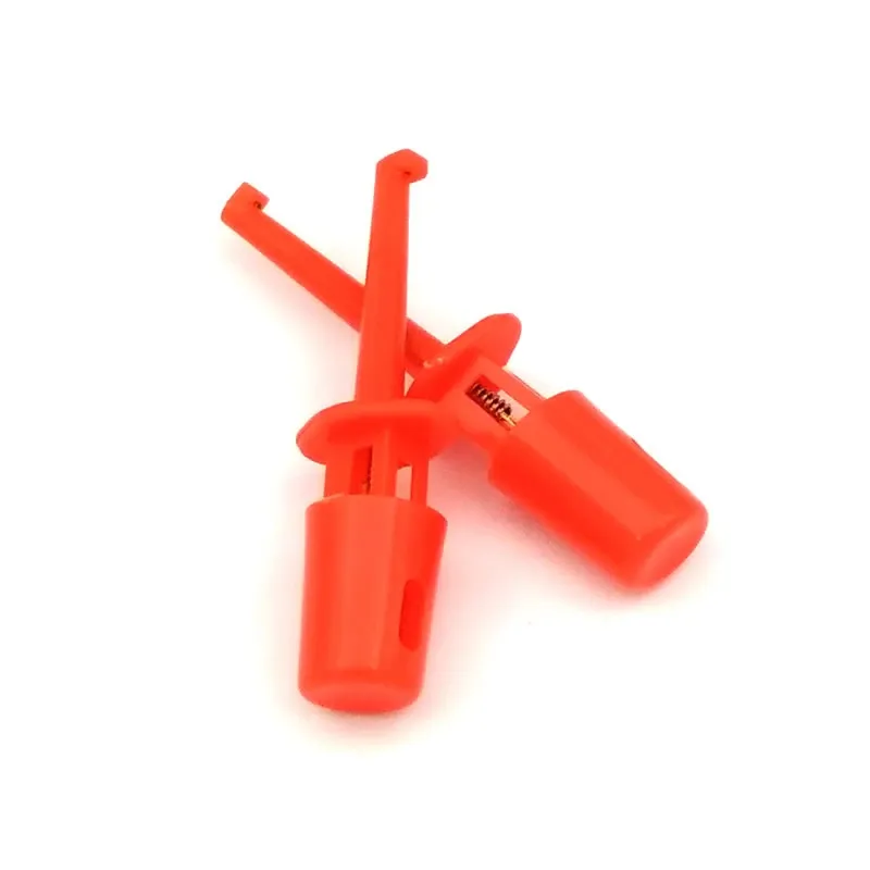 Mini-Testclip mit Federhaken für PCB SMD IC 43mm - Rot