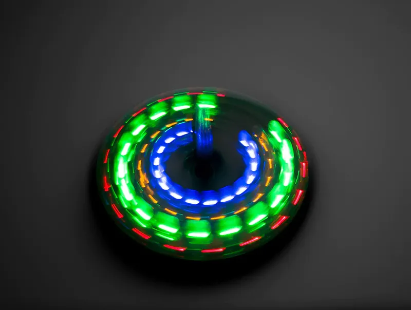(DIY) Do It Yourself Lötkit Leuchtender Kreisel / Spinner